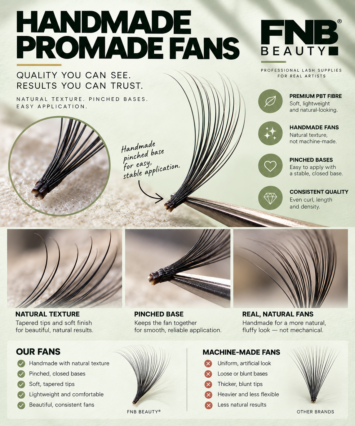 Narrow Promade Fans | 1,000 Fans | Mixed Length Wheel