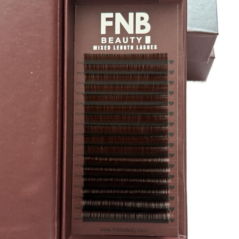 0.05 Brown Lash Tray Mix Length 9mm-16mm