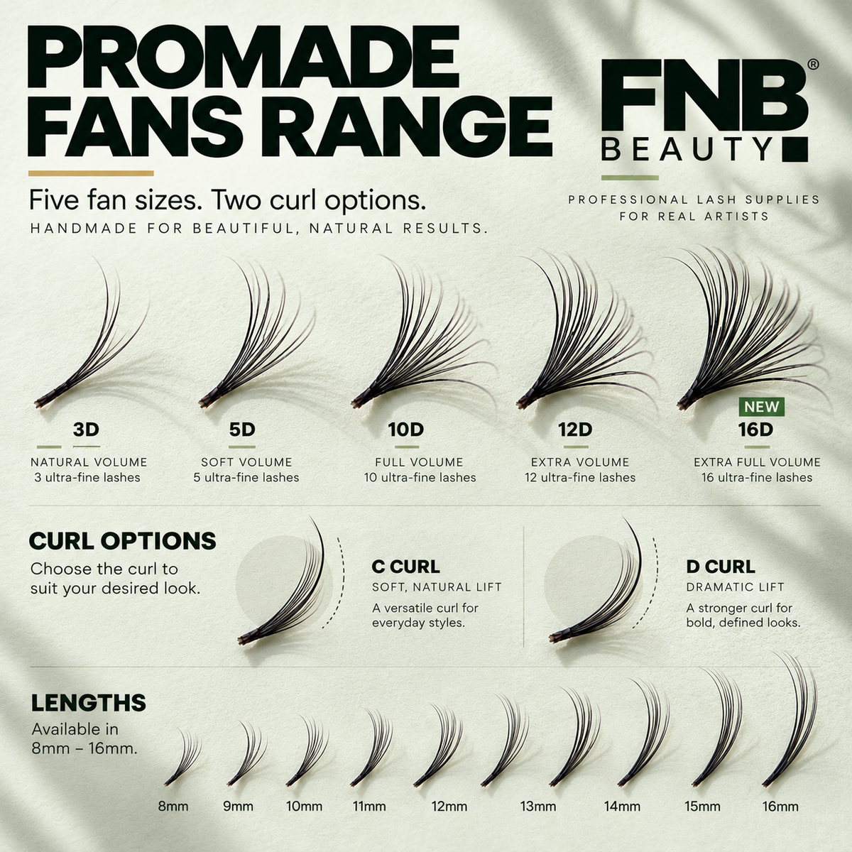 Narrow Promade Fans | 1,000 Fans | Mixed Length Wheel